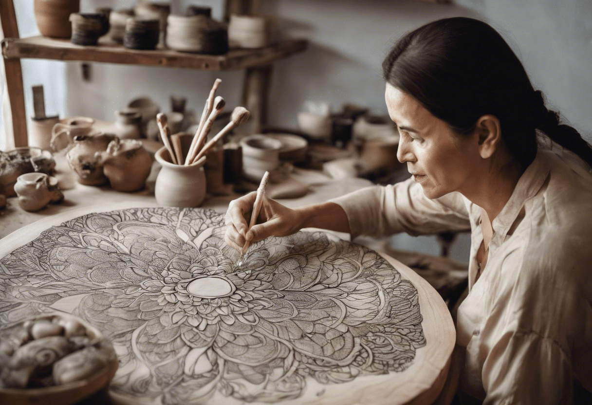 cerâmica crua para artesanato