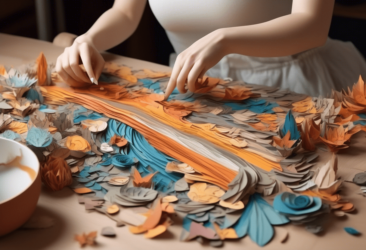 como fazer artesanato em papel