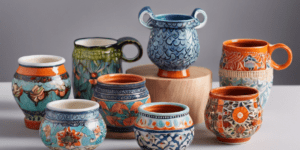 mini vasinhos de ceramica para artesanato
