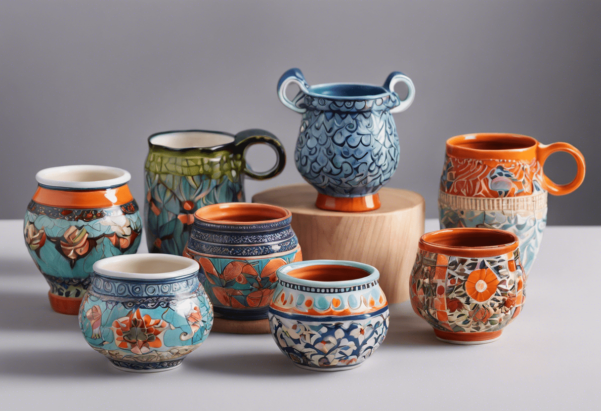 mini vasinhos de ceramica para artesanato