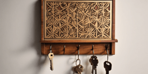 porta chaves artesanal de madeira