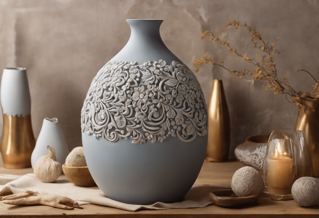 vaso de cerâmica artesanal