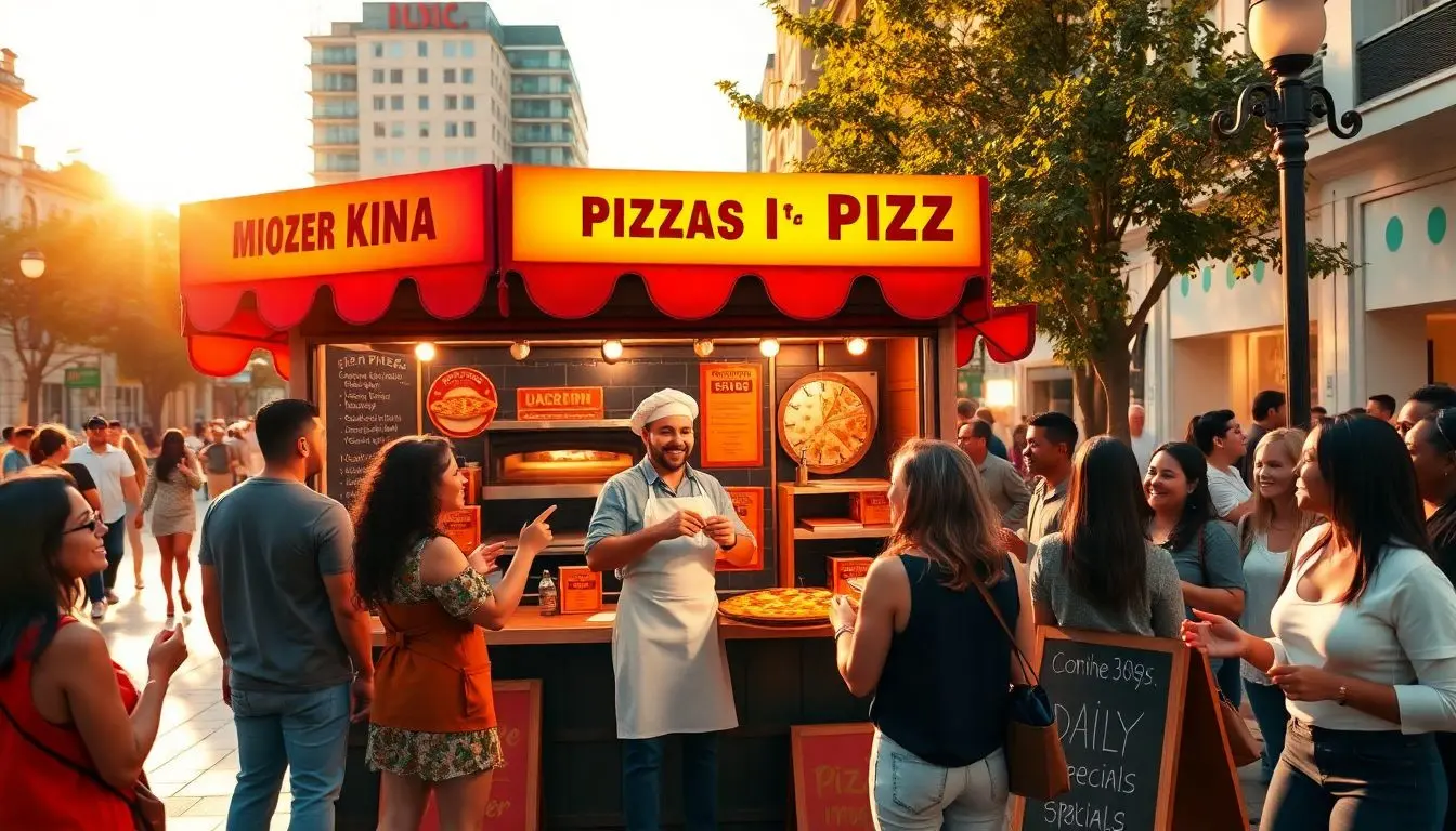 venda de pizza